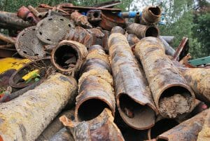 rusted pipes