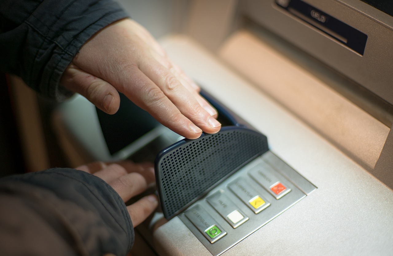 hand covering atm